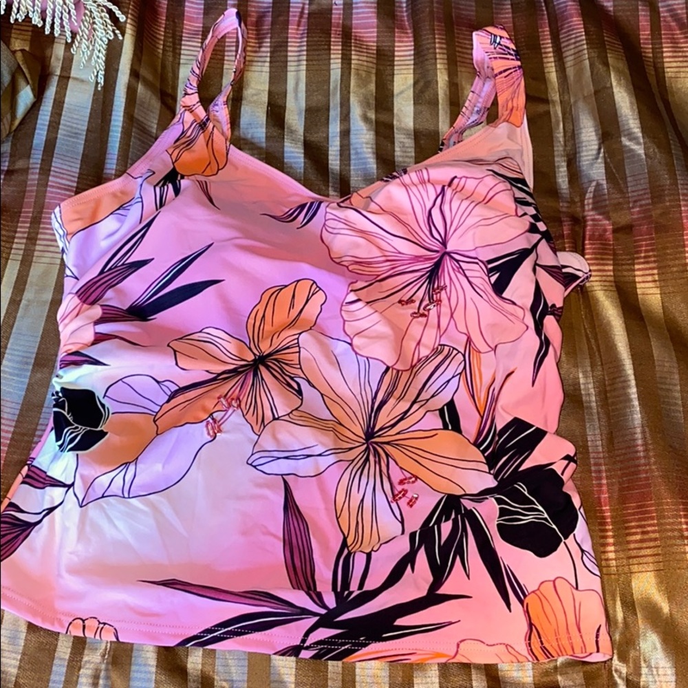 Beaded fun summer swimsuit top